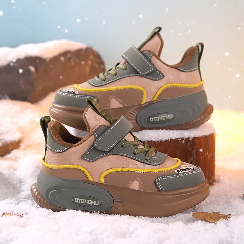 ATONGMU Slip Resistant Cushioning Rebound Waterproof Thermal Kids Lifestyle Shoes Kids'-10