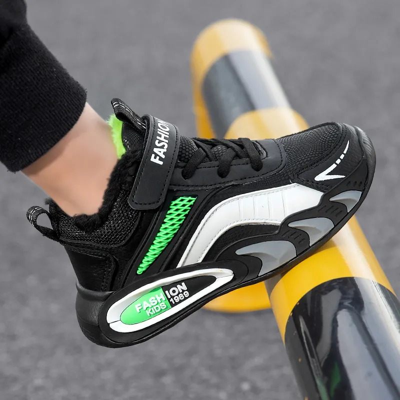 ATONGMU Slip Resistant Cushioning Abrasion Resistant Waterproof Thermal High Top Kids' Casual Kids'-18
