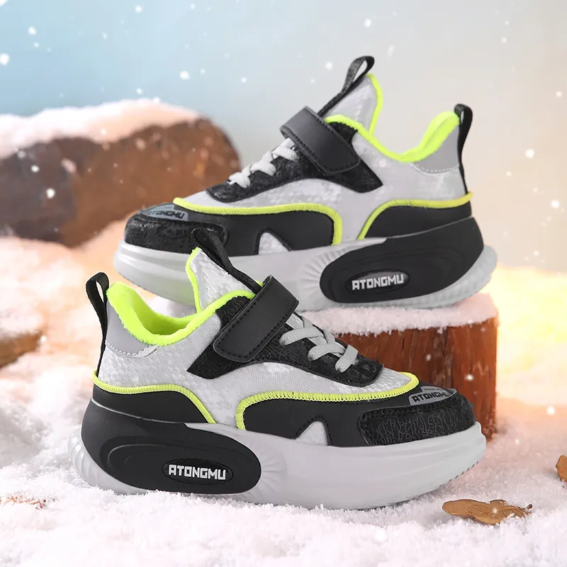 ATONGMU Slip Resistant Cushioning Rebound Waterproof Thermal Kids Lifestyle Shoes Kids'-24