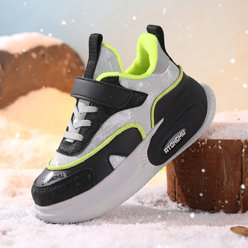 ATONGMU Slip Resistant Cushioning Rebound Waterproof Thermal Kids Lifestyle Shoes Kids'-22