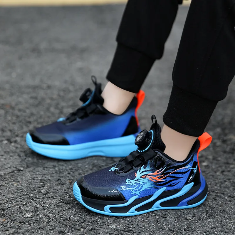 ATONGMU Breathable Lightweight Cushioning Low Top Kids Lifestyle Shoes Kids'-10