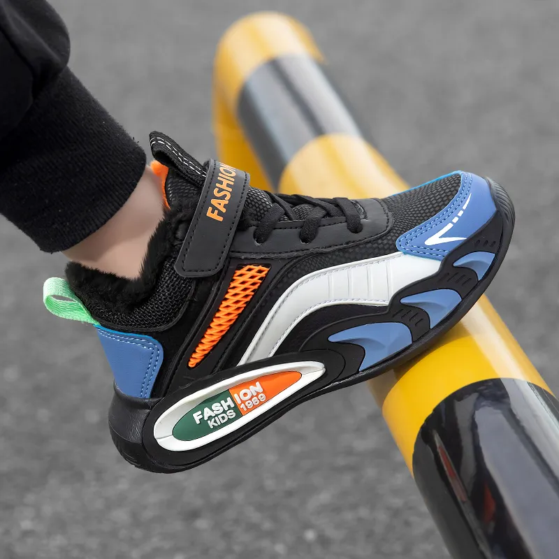 ATONGMU Slip Resistant Cushioning Abrasion Resistant Waterproof Thermal High Top Kids' Casual Kids'-4