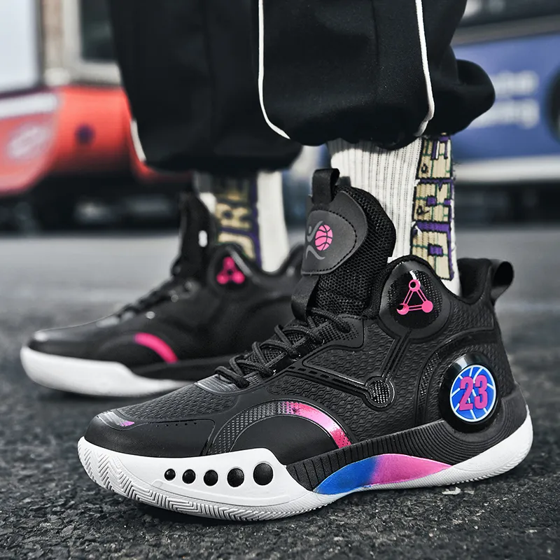 ATONGMU Slip Resistant, Abrasion Resistant, Waterproof, Cushioning Children's Basketball Shoes Kids'-11