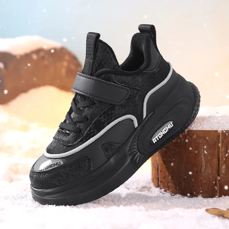 ATONGMU Slip Resistant Cushioning Rebound Waterproof Thermal Kids Lifestyle Shoes Kids'-15