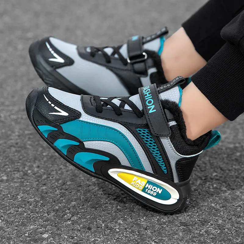 ATONGMU Slip Resistant Cushioning Abrasion Resistant Waterproof Thermal High Top Kids' Casual Kids'-13