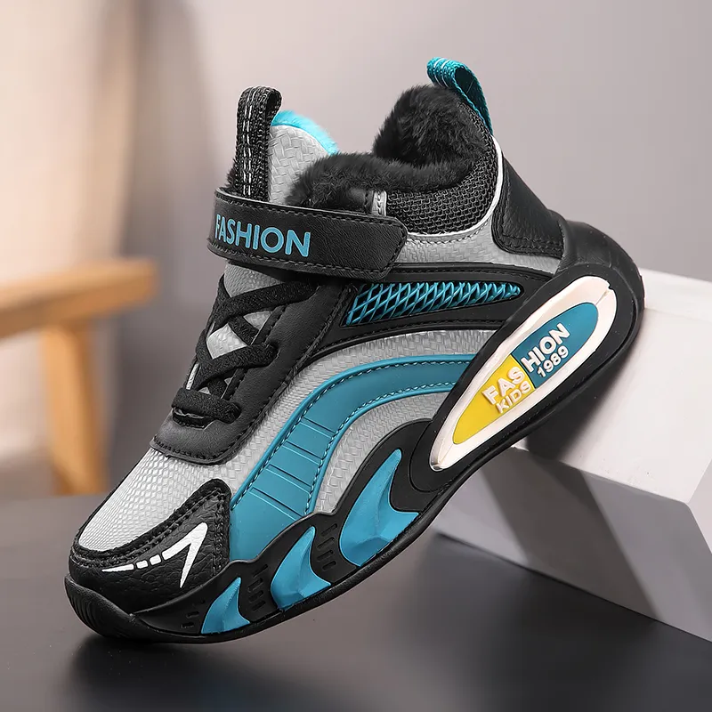 ATONGMU Slip Resistant Cushioning Abrasion Resistant Waterproof Thermal High Top Kids' Casual Kids'-9