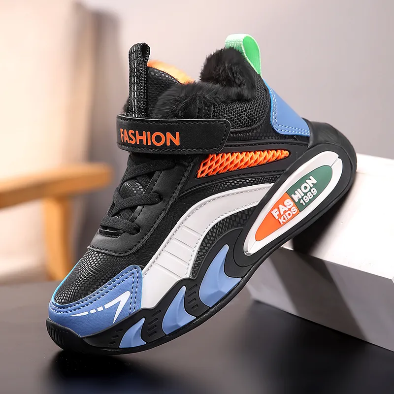 ATONGMU Slip Resistant Cushioning Abrasion Resistant Waterproof Thermal High Top Kids' Casual Kids'-2