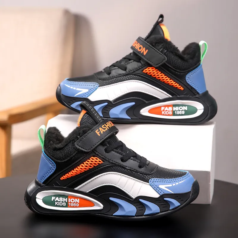 ATONGMU Slip Resistant Cushioning Abrasion Resistant Waterproof Thermal High Top Kids' Casual Kids'-3