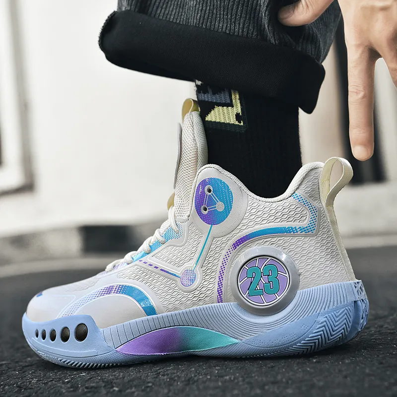 ATONGMU Slip Resistant, Abrasion Resistant, Waterproof, Cushioning Children's Basketball Shoes Kids'-6