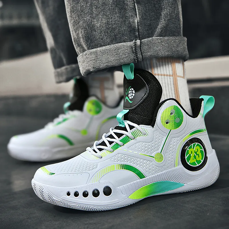 ATONGMU Slip Resistant, Abrasion Resistant, Waterproof, Cushioning Children's Basketball Shoes Kids'-18