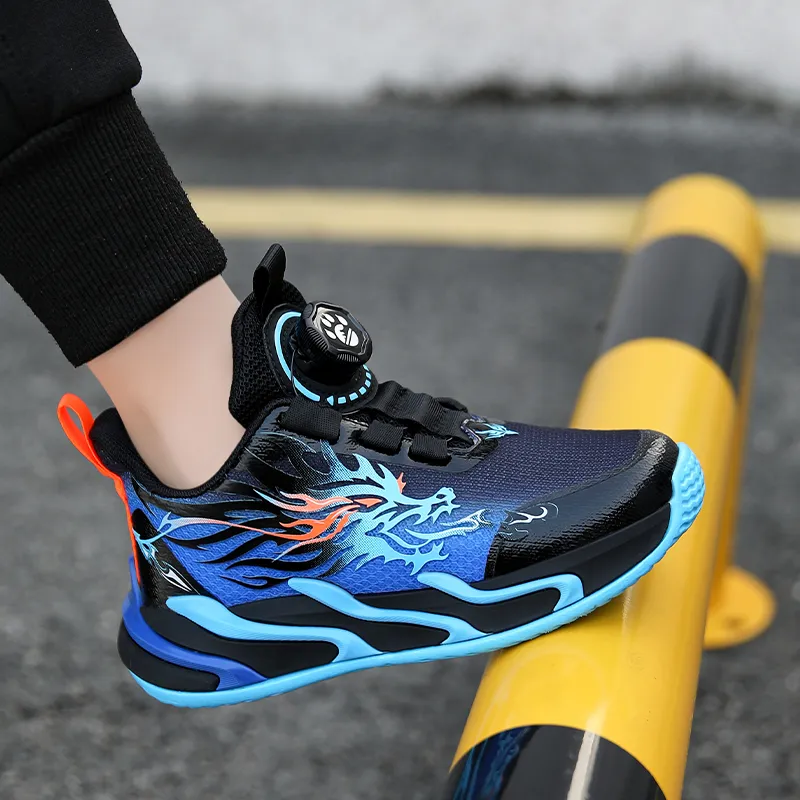 ATONGMU Breathable Lightweight Cushioning Low Top Kids Lifestyle Shoes Kids'-11