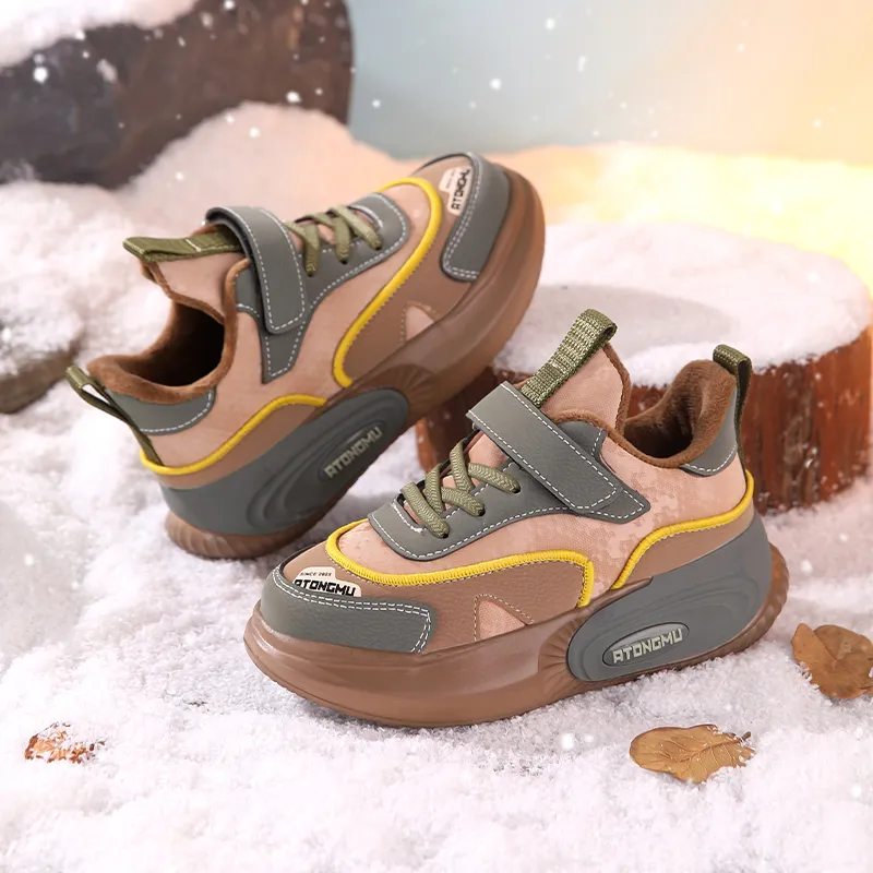 ATONGMU Slip Resistant Cushioning Rebound Waterproof Thermal Kids Lifestyle Shoes Kids'-9