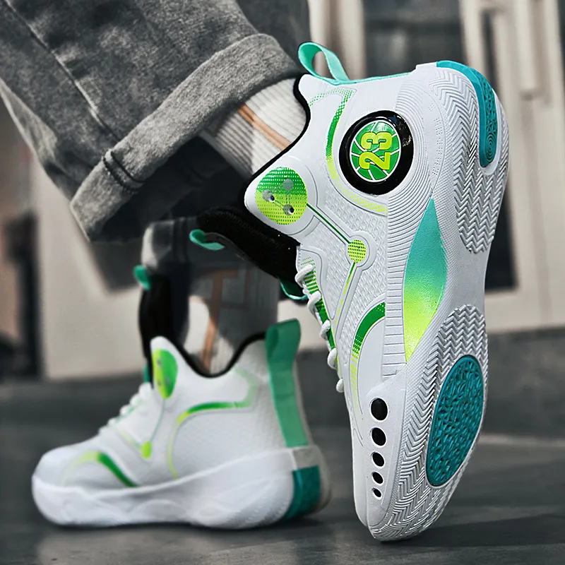 ATONGMU Slip Resistant, Abrasion Resistant, Waterproof, Cushioning Children's Basketball Shoes Kids'-17