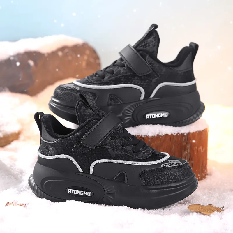 ATONGMU Slip Resistant Cushioning Rebound Waterproof Thermal Kids Lifestyle Shoes Kids'-17