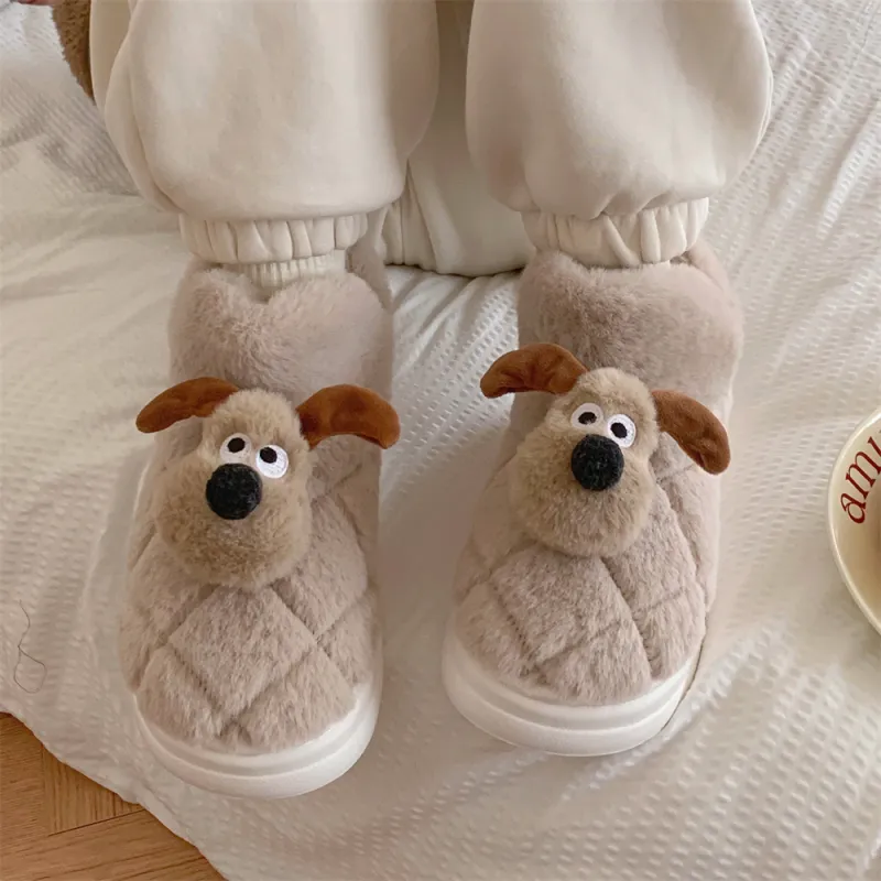 Thin Strips Cotton Slippers Women's, Ivory-14