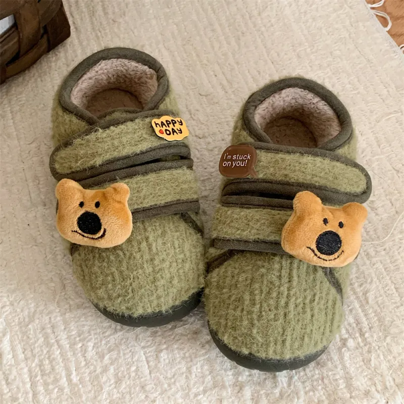 Thin Strips Cotton Slippers Women's, Light Brown-21