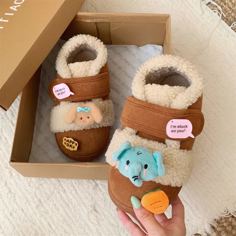 Thin Strips Cotton Slippers Women's, Light Brown-5