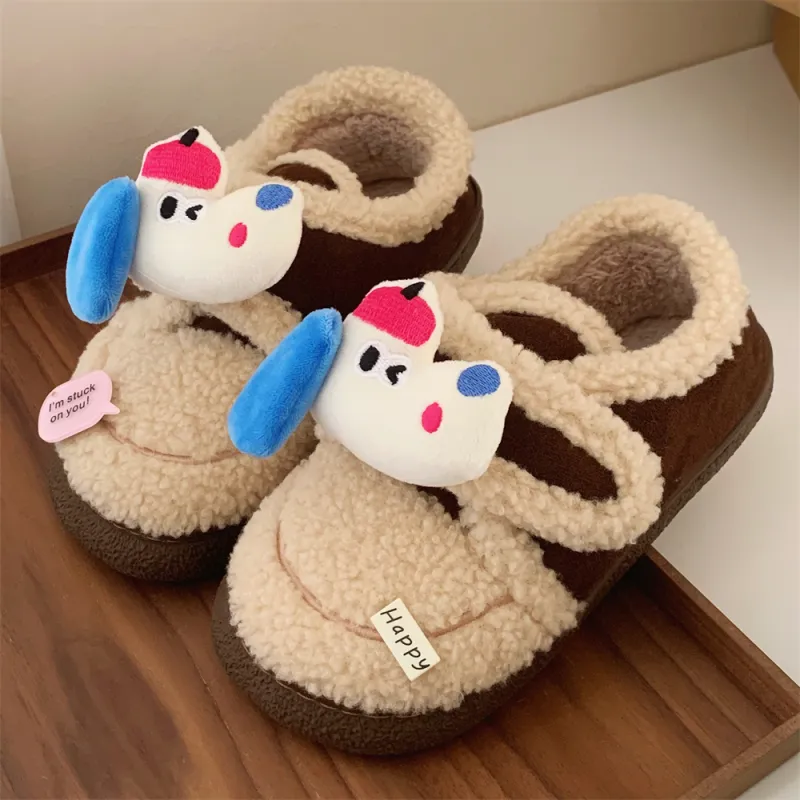 Thin Strips Cotton Slippers Women's, Black-7