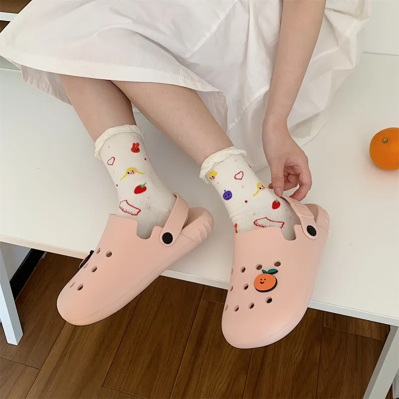 Thin Strips Sandal Slippers Unisex, White-7
