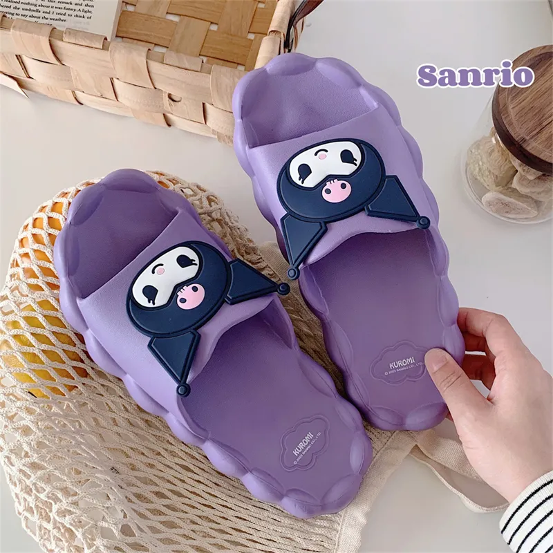 Thin Strips Slippers Women's, Purple-7