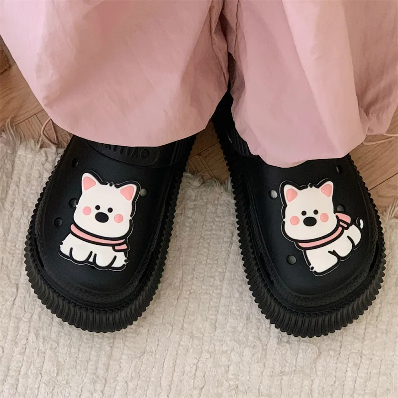 Thin Strips Slippers Women's, White+Egg Yolk-24