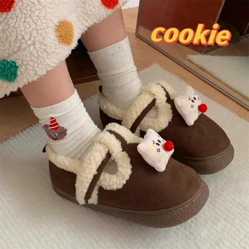 Thin Strips Cotton Slippers Women's, Light Brown-8