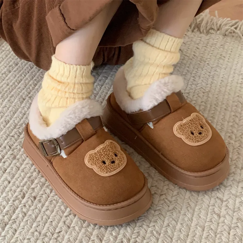 Thin Strips Cotton Slippers, Home Slippers Women's, Brown-3