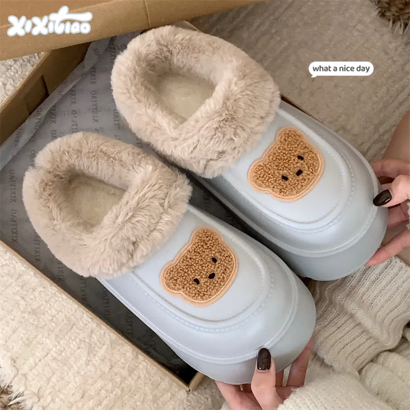 Thin Strips Cotton Slippers Women's, Premium Gray-1