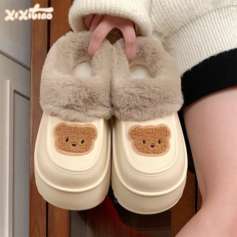 Thin Strips Cotton Slippers Women's, Premium Gray-7