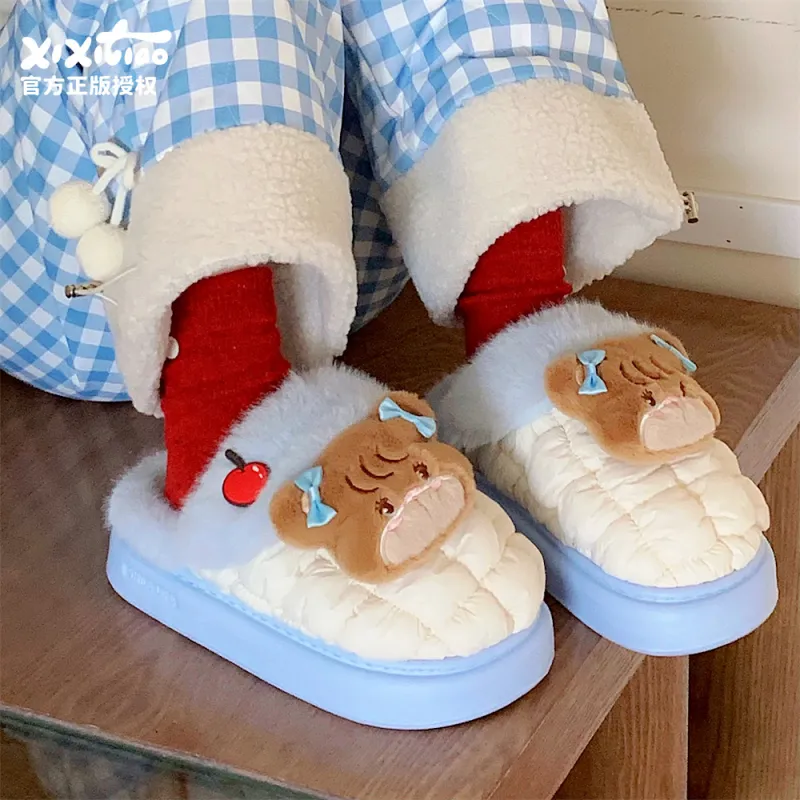 Thin Strips x MIKKO Home Slippers Women's, Blue-2