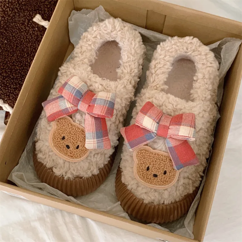Thin Strips Home Slippers Women's, White-8