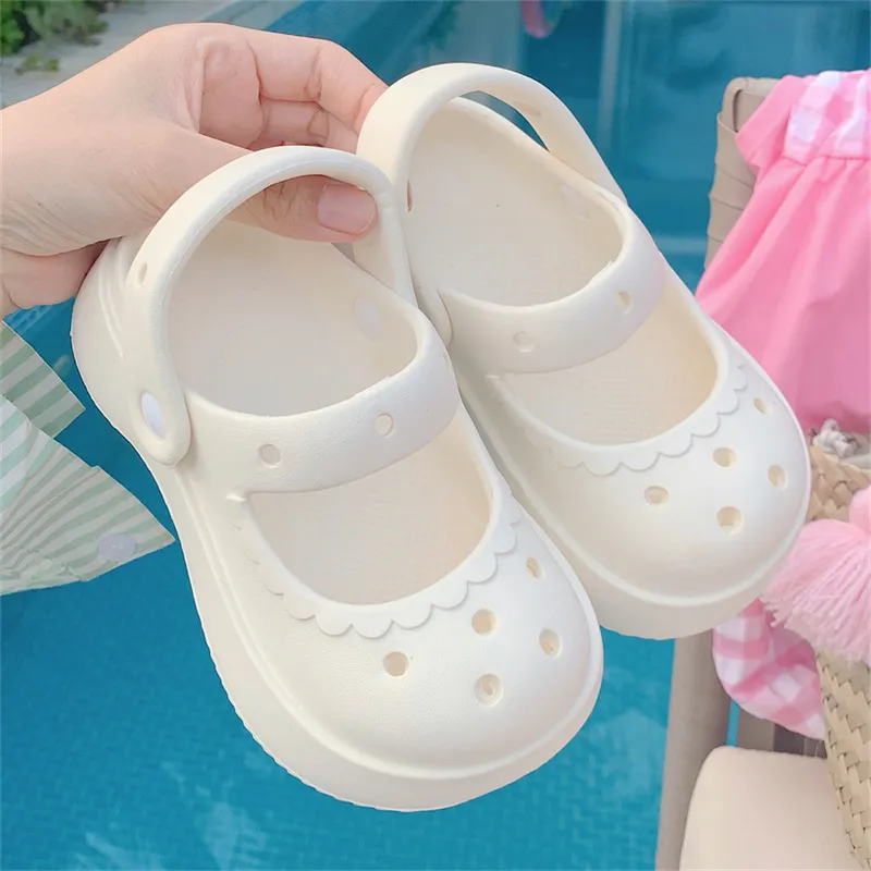 Thin Strips Slippers Women's, Cream White-24