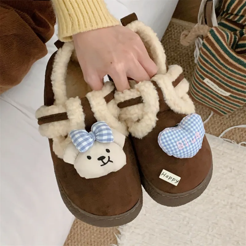 Thin Strips Cotton Slippers Women's, Light Brown-24