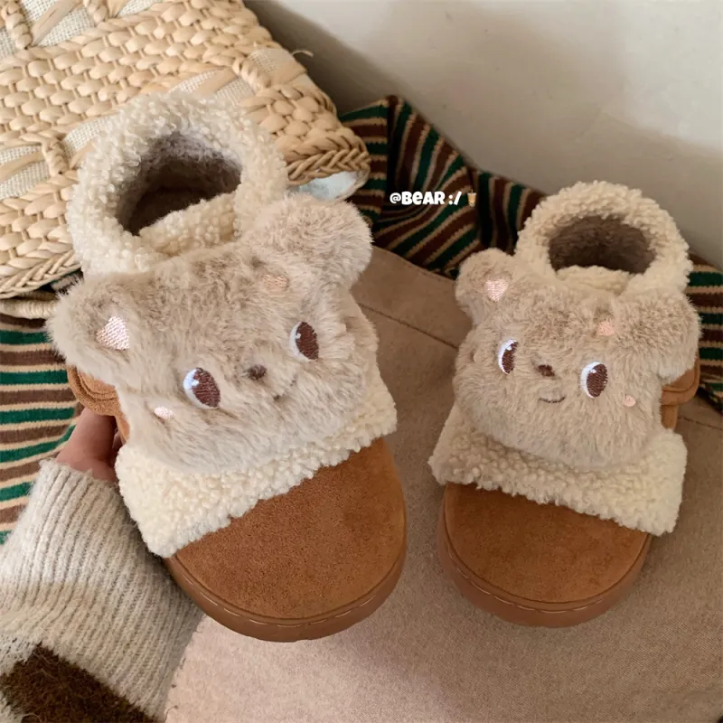 Thin Strips Cotton Slippers Women's, Light Brown-5