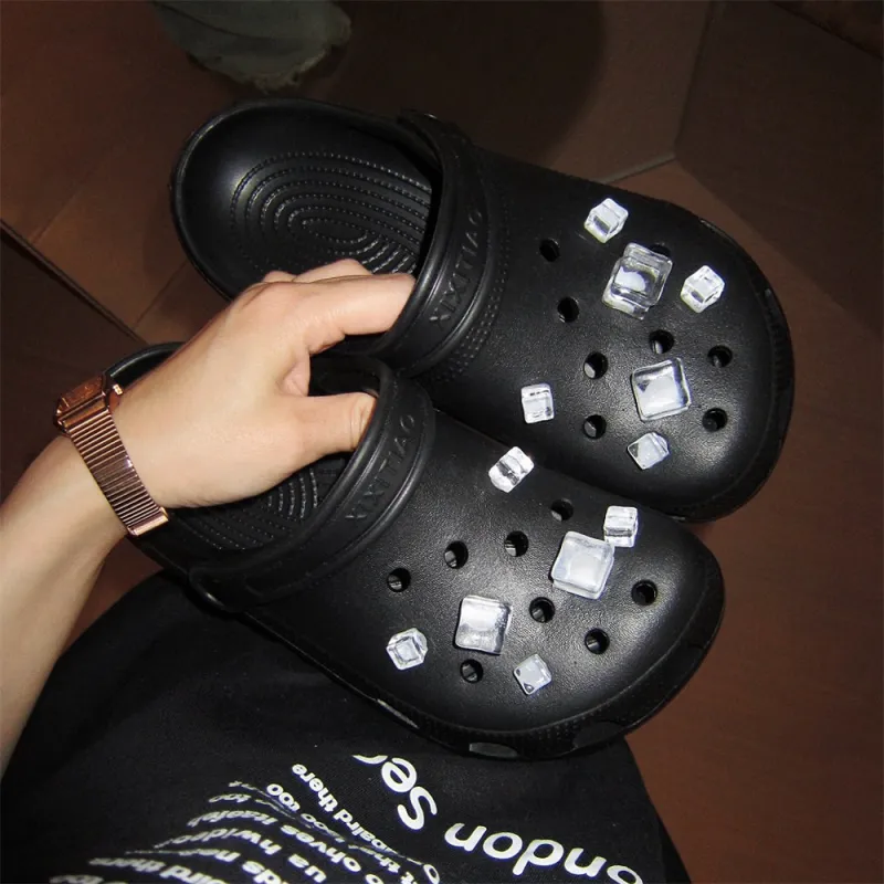 Thin Strips Sandal Slippers Unisex, Black-4
