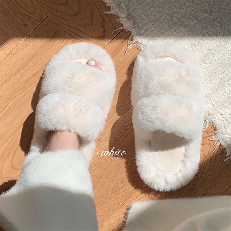 Thin Strips Cotton Slippers Women's-4