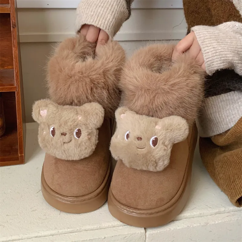 Thin Strips Cotton Slippers Women's, Light Brown-3