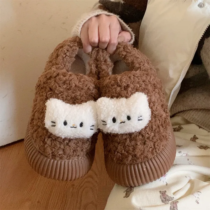 Thin Strips Slippers Women's, Brown-3
