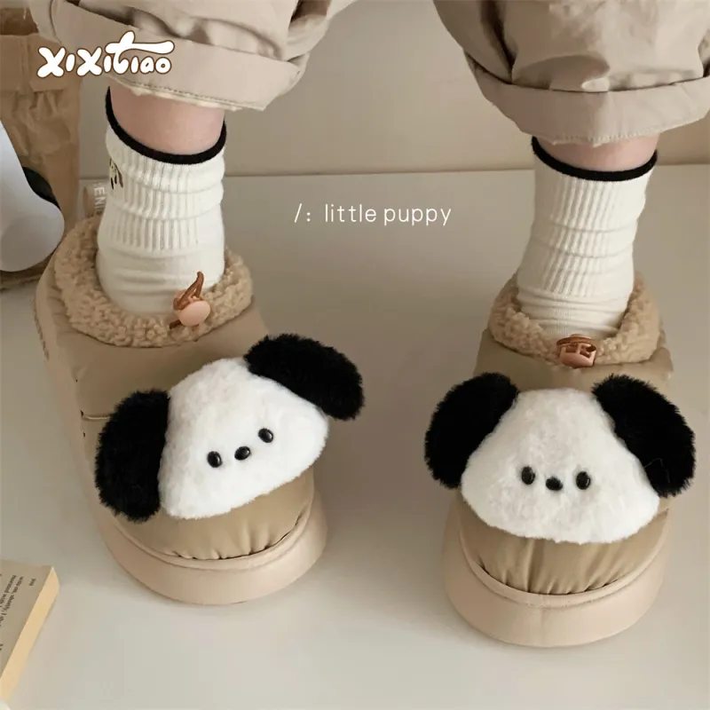 Thin Strips Cotton Slippers Unisex, Milk Coffee-2