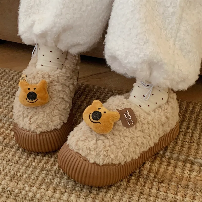Thin Strips Home Slippers Women's, White-8