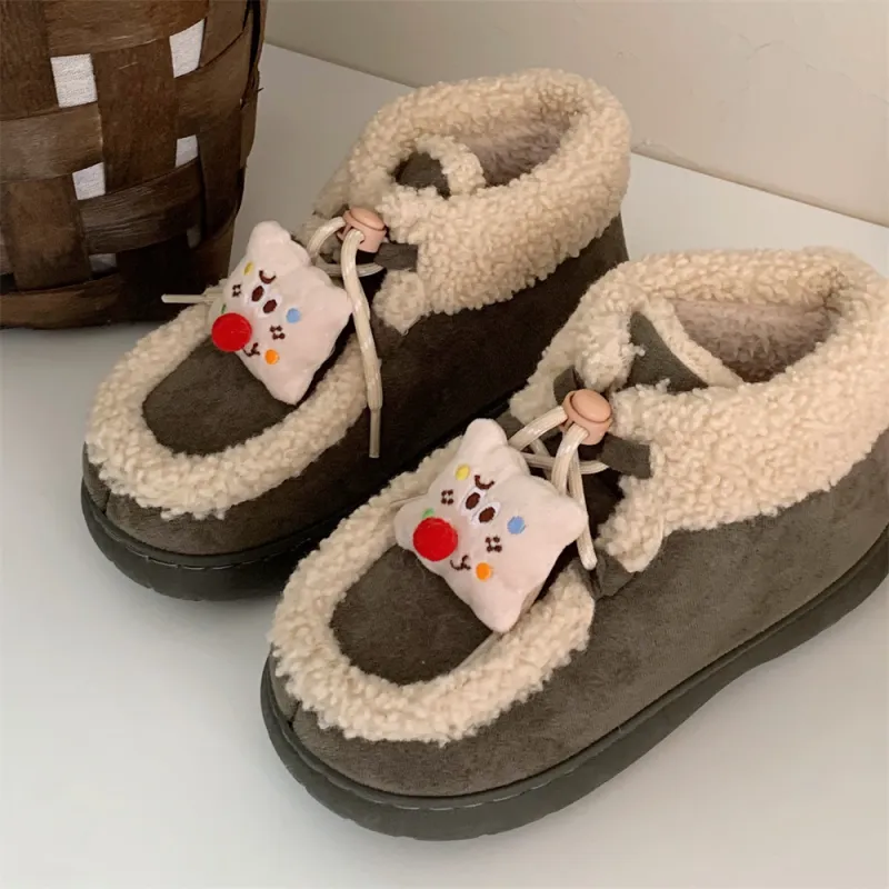 Thin Strips Cotton Slippers Women's, Black-16