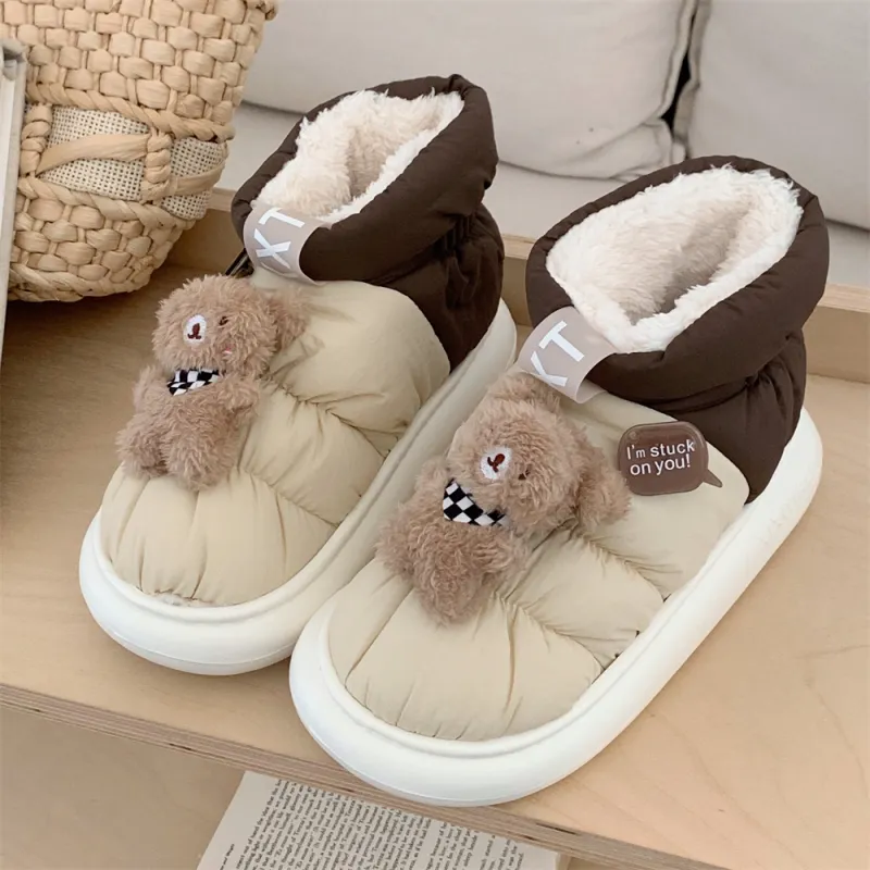 Thin Strips Cotton Slippers Unisex, Orange-6