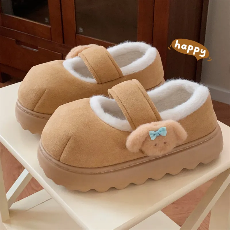 Thin Strips Cotton Slippers Women's, Light Khaki-4