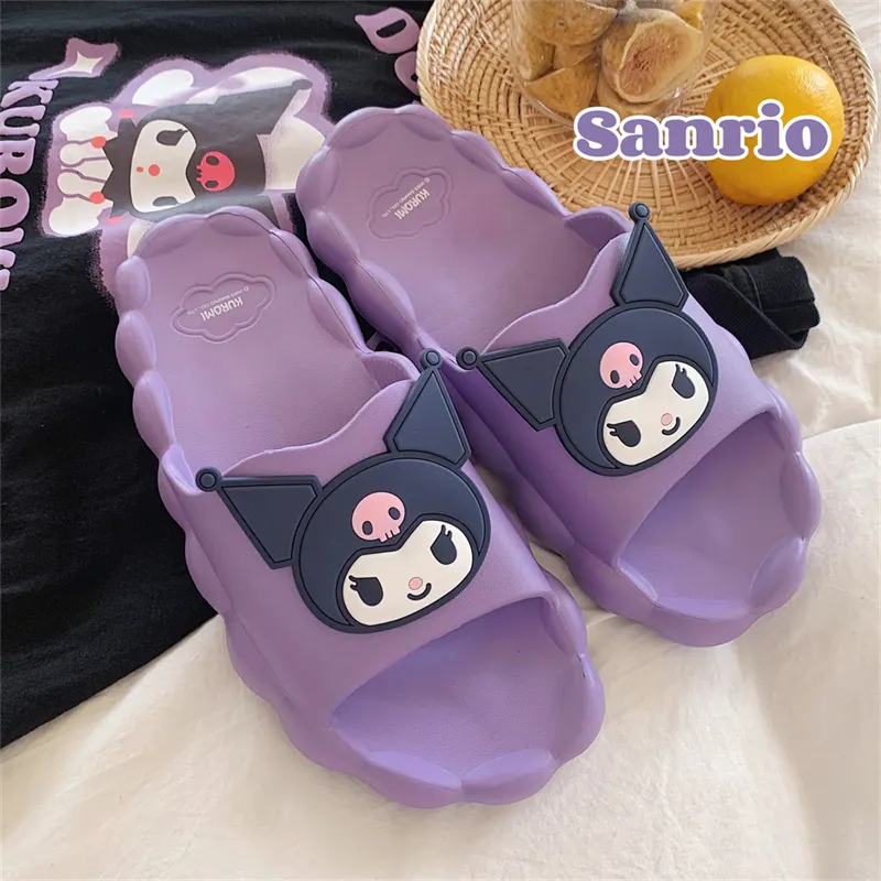 Thin Strips Slippers Women's, Purple-6