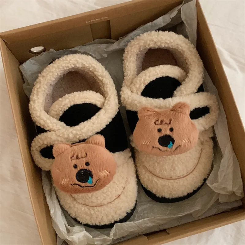 Thin Strips Cotton Slippers Women's-15
