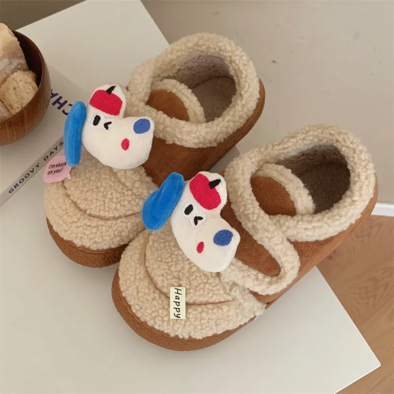 Thin Strips Cotton Slippers Women's, Black-11