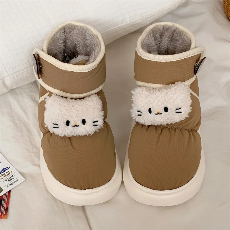 Thin Strips Cotton Slippers Unisex, White-21