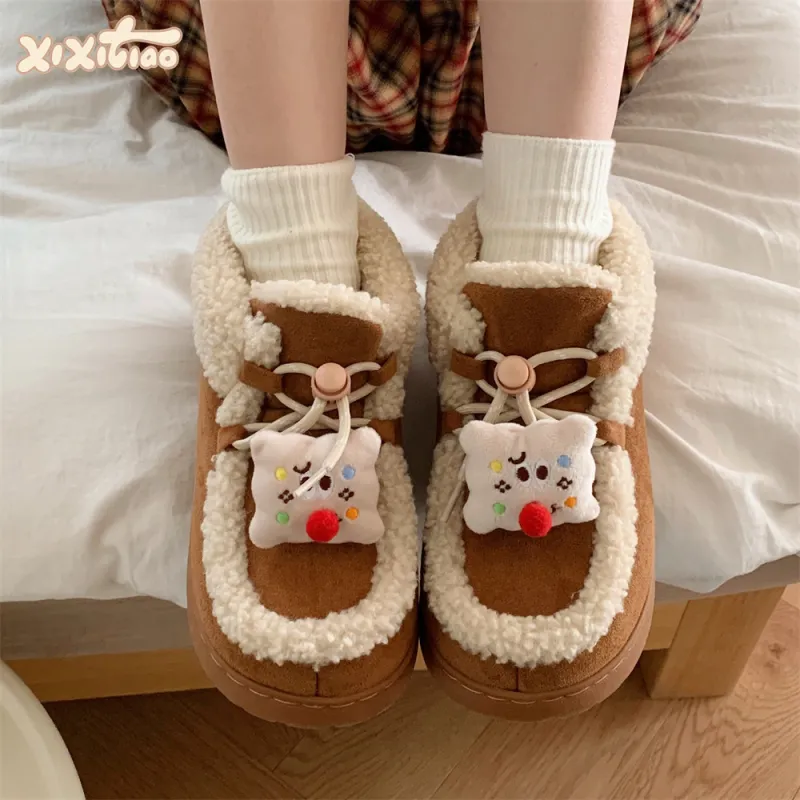 Thin Strips Cotton Slippers Women's, Black-6
