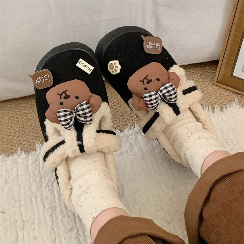 Thin Strips Cotton Slippers Women's, Light Brown-14