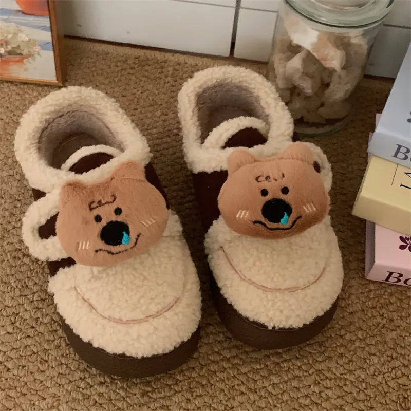 Thin Strips Cotton Slippers Women's-9